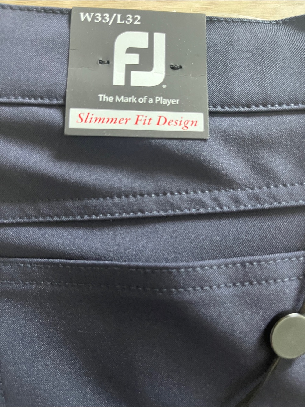 FootJoy Men’s Pants Navy Blue - Picture 2 of 3